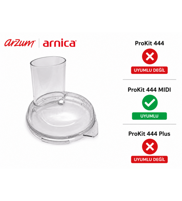 Arzum Arnica Prokit 444 Mini Mutfak Robotu Hazne Kapağı