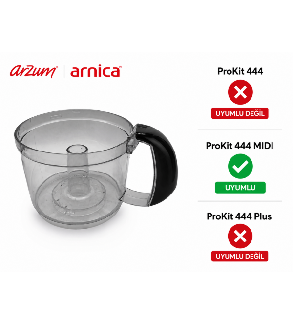 Arzum Arnica Prokit 444 Mini Mutfak Robotu Haznesi