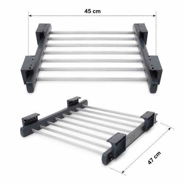 Dolap İçi Raylı Pantolon Askılığı Organizeri 45x47 cm Gardırop Düzenleyici