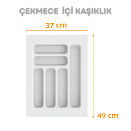 Çekmece İçi Kaşıklık ve Kepçelik Düzenleyici – Beyaz 37x49 cm (30x40 cm Kadar Kesilebilir)